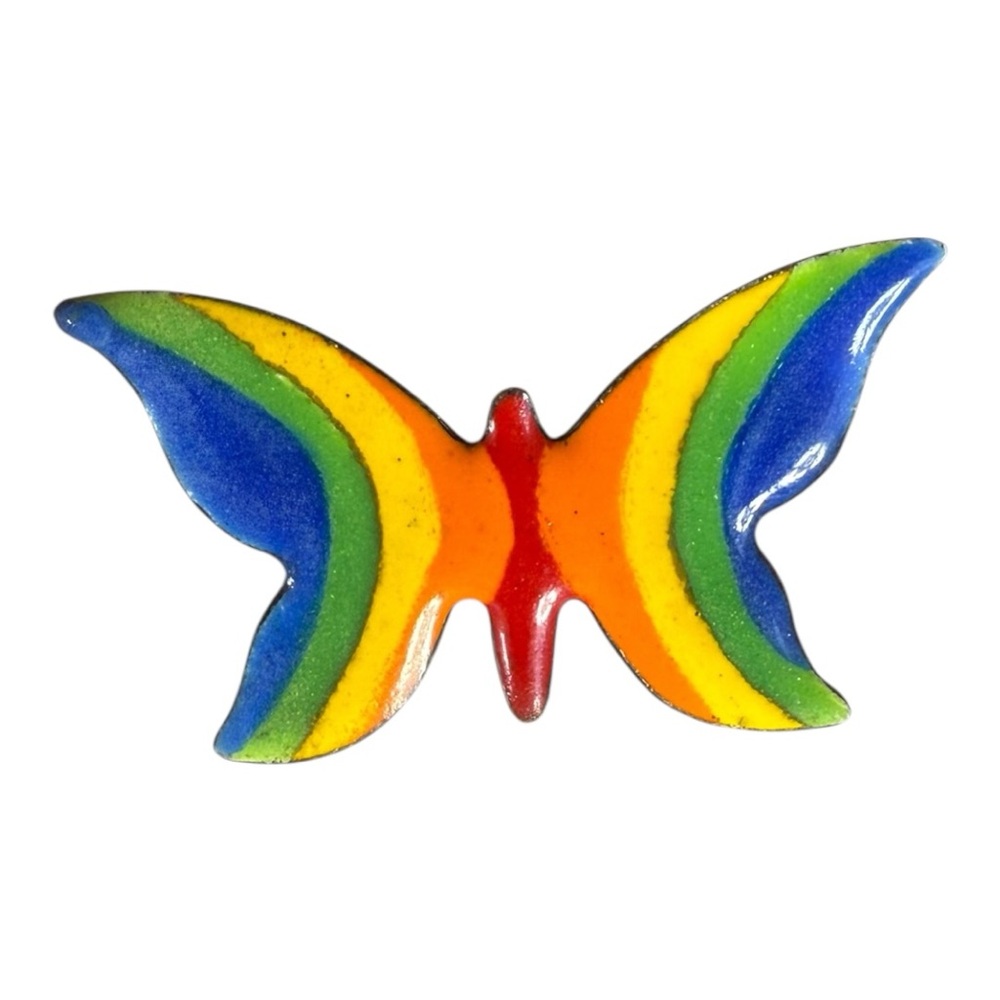 Colorful Enamel Butterfly